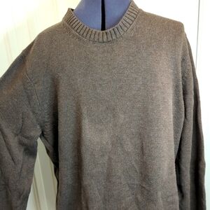 St. Jones Bay Dark Brown Sweater 100% Cotton L Size